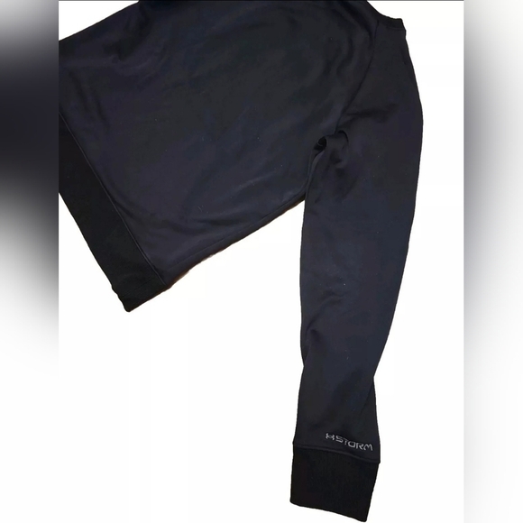 Under Armour Hoodie Womens Black Pink Sweatshirt UnderArmour Excellent Cond READ - Picture 5 of 9